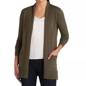 Pink Clover | NWT Olive Green Size Small Super Soft Open Cardigan with Pockets
